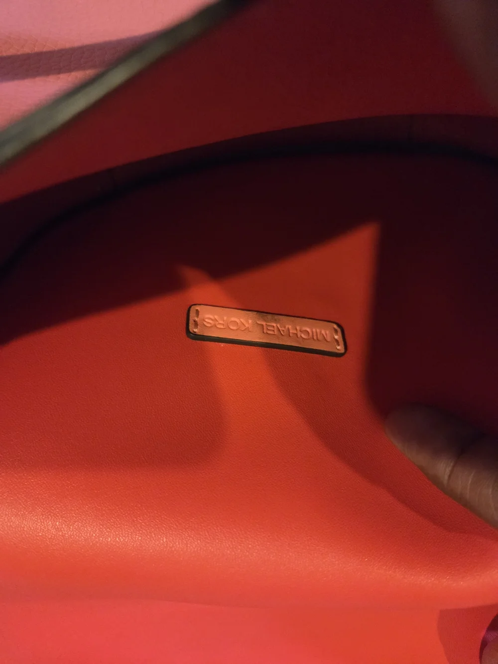Michael Kors Pink Leather Crossbody Bag